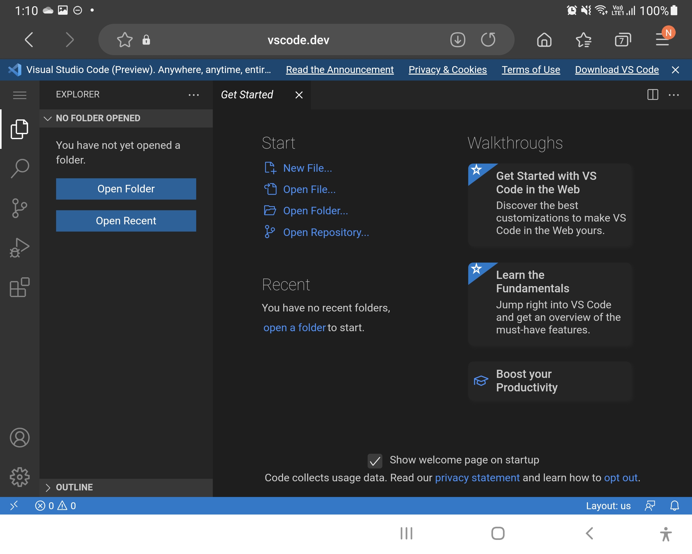 VScode dot dev