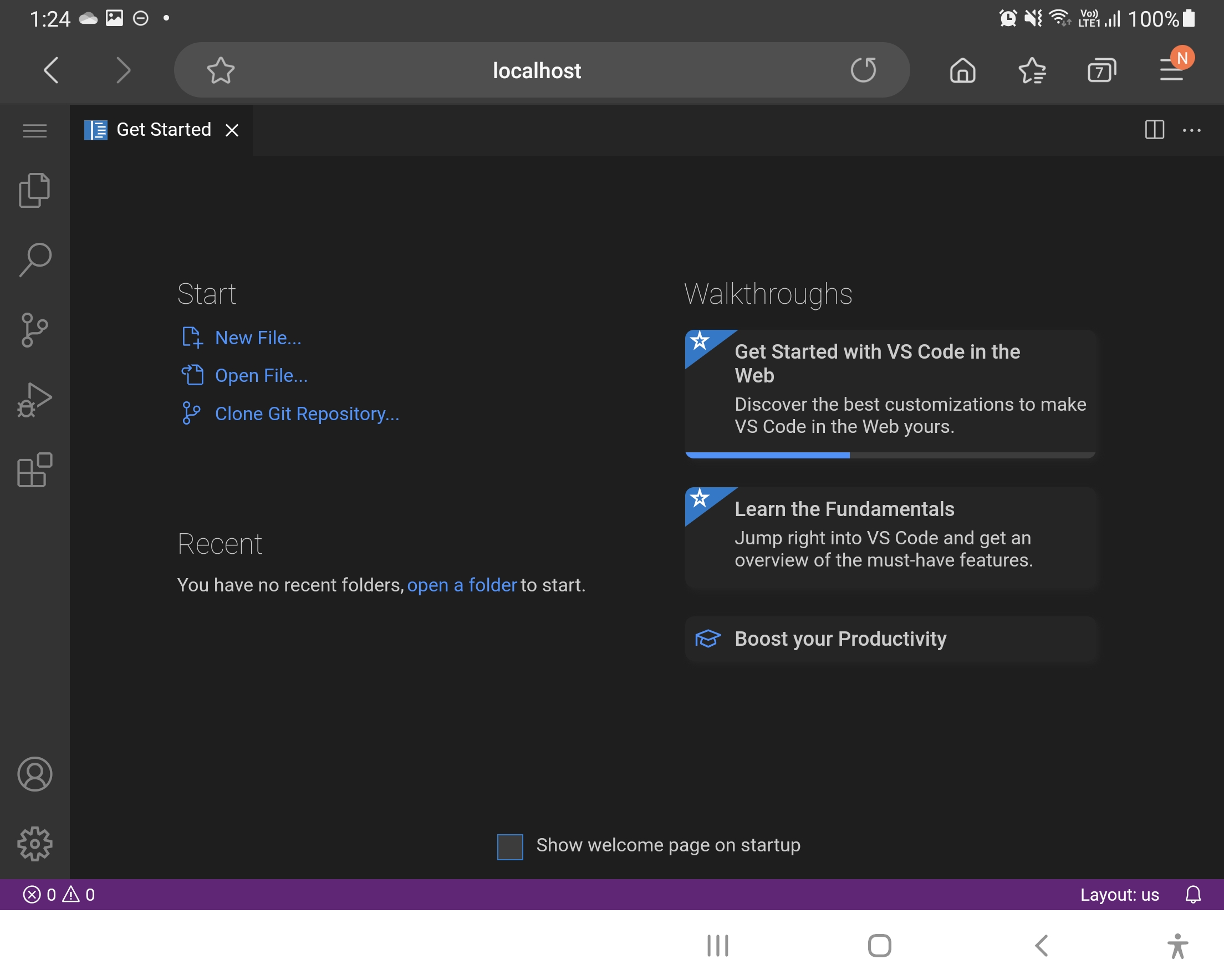 OpenVScode server IDE